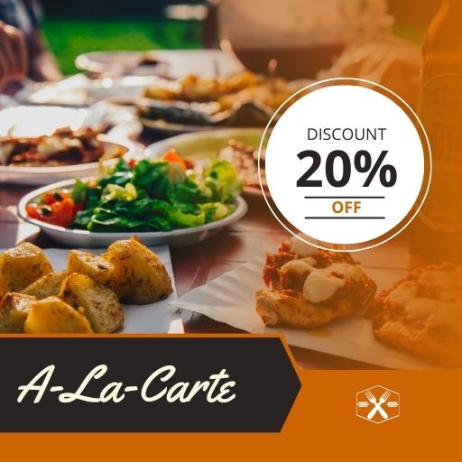 A-La-Carte Offer: Get 20% Off on 1000/- And Above Billing amount